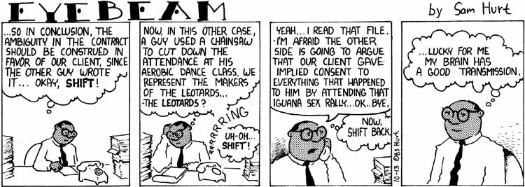Eyebeam 1983: October 13, 1983, comic 233 of 289