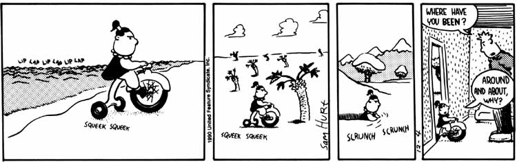 Queen of the Universe 1990: December 4, 1990, comic 203 of 230